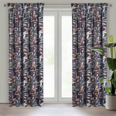 EUROFIRANY ZATEMŇOVACÍ ZÁVĚS NA PÁSCE NIKOL 140X270 CM VZOROVANÁ – Hledejceny.cz