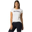 Tommy Hilfiger cotton Iconic Logo SS Tee Print UW0UW00091-100 white