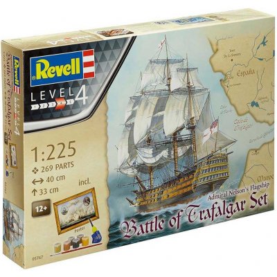 Revell Gift-Set loď 05767 Battle of Trafalgar 1:225 – Zboží Mobilmania