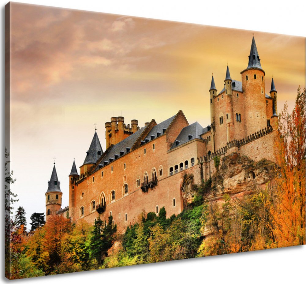 Gario Obraz na plátně Hrad ve Španělsku Alcázar of Segovia Velikost: 100 x  70 cm | Srovnanicen.cz