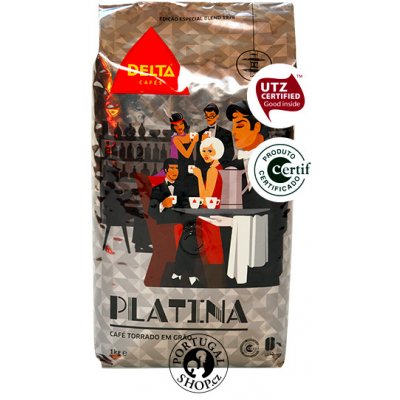 Delta Cafés Platina zrnková 1 kg – Hledejceny.cz