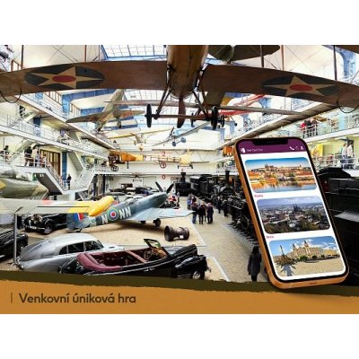 Venkovní úniková hra Technické muzeum Milionový závod Lehká obtížnost – Zboží Mobilmania
