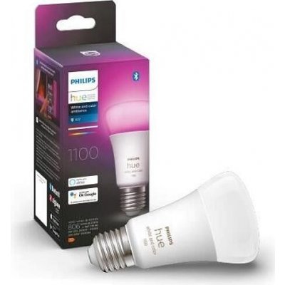 Philips LED žárovka HUE WACA, E27, A60, 9W, 1100lm, 2000-6500K, RGB, IP20 SKL000379771 – Zbozi.Blesk.cz