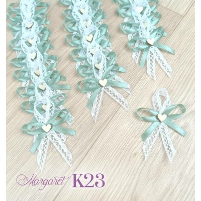 Krajkové svatební vývazky K23 (Sage) – Sleviste.cz