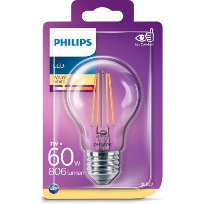 Philips klasik žárovka LED , 7W, E27, teplá bílá – Zboží Mobilmania
