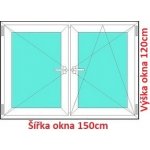 Soft Dvoukřídlé plastové okno 150x120 cm O+OS – Zbozi.Blesk.cz