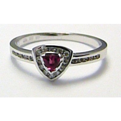 Klenoty Budín diamantový mohutný zásnubní prsten se turmalínem D006 J 24573 14 – Zboží Mobilmania