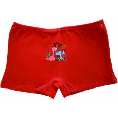 Elevek dívčí boxerky kalhotky DINO 83826 červená – Zboží Dáma