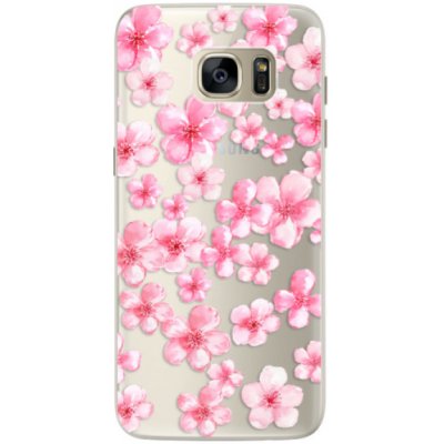 Pouzdro iSaprio Malé Růžové Květy 05 Samsung Galaxy S7 Edge mléčně zakalené