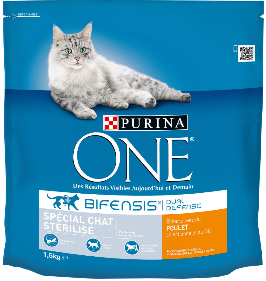 Purina ONE Sterilized s kuřecím 2 x 1,5 kg