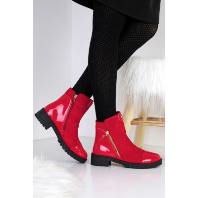 GOLL kotníkové boty D2219-3R červené