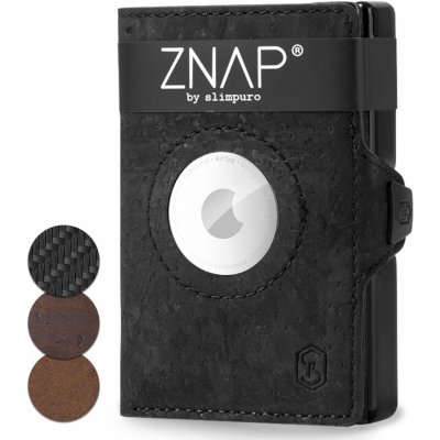 Slimpuro ZNAP Airtag Wallet ochrana RFID ZNAPAirBlackCork12 – Zboží Mobilmania