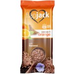 FlapJack Ovesná tyčinka pomeranč a kakao se lněným semínky 60 g – Zboží Mobilmania
