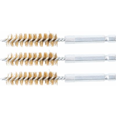 Kartáče mosazné, sada 3 ks, 12 mm, 6.3 mm (1/4") Drive, 3 pcs. - BGS 3078-12-M – Hledejceny.cz