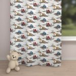 Biante Dětský bavlněný závěs Sandra SA-578 Náklaďáky a bagry na bílém 150x250 cm – Hledejceny.cz