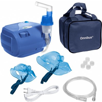 Nebuliser Inhalátor Kompresorová maska pro dospělé a děti Blue – Zboží Mobilmania
