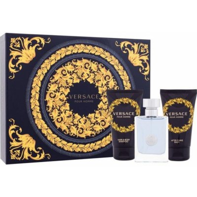 Versace pour Homme EDT 50 ml + balzám po holení 50 ml + šampon na vlasy a tělo 50 ml dárková sada – Zboží Mobilmania