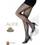 Lady B vzorované punčochové kalhoty síťované Alice nero – Zboží Mobilmania