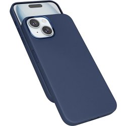 Epico Mag+ Leather Case iPhone 15 modré