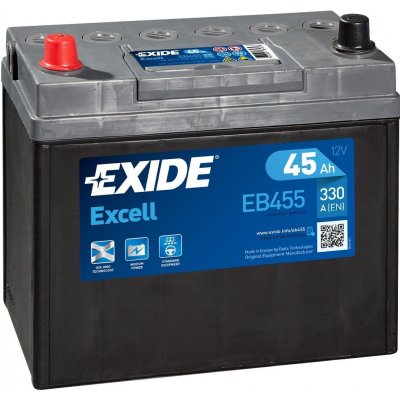 Exide Excell 12V 45Ah 300A EB455 – Hledejceny.cz