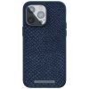 Pouzdro a kryt na mobilní telefon Pouzdro Njord Salmon Leath.Case iPhone 13/14 Pro Max, modré