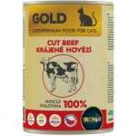 IRONpet Gold Cat Hovězí krájená svalovina 400 g – Sleviste.cz