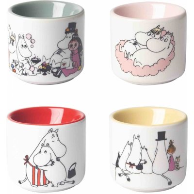 Pluto Design Keramický stojánek na vejce Moomin Love multi keramika set 4 ks – Sleviste.cz