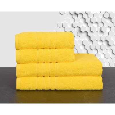 Forbyt ručník FINER wellness žlutý 50 x 95 cm
