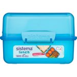 Sistema Lunch Krabička na oběd s 2 oddíly modrá 1,4 l – Zboží Dáma