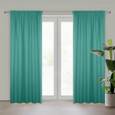 Design 91 ZATEMŇOVACÍ ZÁVĚS NA PÁSCE PARISA 135X270 CM MENTOLOVÁ – Hledejceny.cz