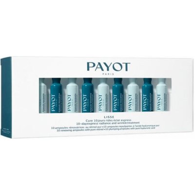 Payot Lisse Cure 10 Jours Rides Eclat Express kúra s kyselinou hyaluronovou a retinolem proti vráskám 20 x 1 ml – Sleviste.cz