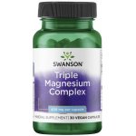 Swanson Triple Magnézium Complex 400 mg 30 kapslí – Hledejceny.cz