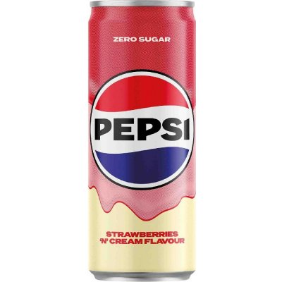 Pepsi Cream strawberries Zero sugar 0,25 l – Hledejceny.cz