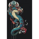 MALUJEŠ Malování podle čísel ČÍNSKÝ DRAK 80 x 120 cm bez rámu a bez vypnutí plátna – Zboží Dáma