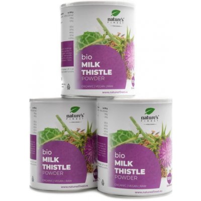 Nature's Finest Bio Milk thistle powder 3 x 100 g – Hledejceny.cz