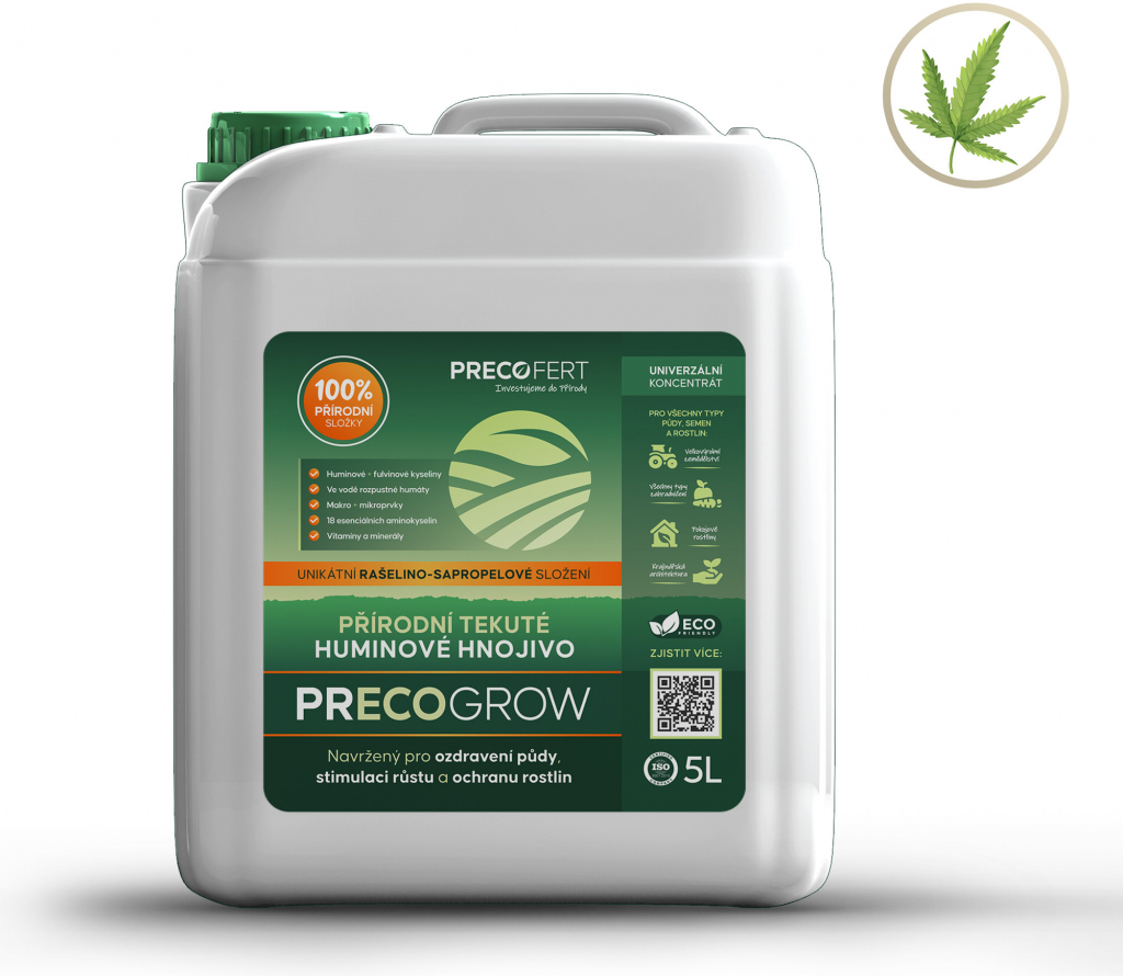 PRECOGROW Organické hnojivo pro Konopí a Plevel 5 L