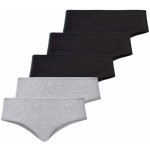 ESMARA Dámské kalhotky 5 kusů černá šedá – Zboží Mobilmania