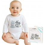 New Baby Body s potiskem Ahoj jsem tady! – Zboží Dáma