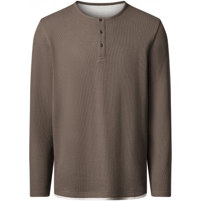 esmara Men pánské triko s dlouhými rukávy béžová – Zboží Dáma
