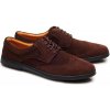 Pánská polobotka Zaqq Briq brogue velour brown