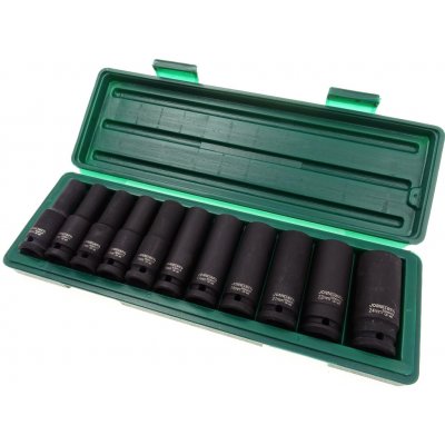 JONNESWAY S03AD4111S Sada úderových hlavic 1/2", prodloužené, 11 ks, 10-24 mm – Hledejceny.cz