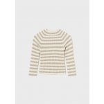 Mayoral svetr žebro Pruhy béžový – Zboží Dáma