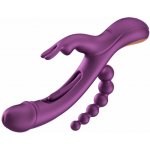 HoneyPlayBox Trilux Kinky Finger Rabbit Vibrator with Anal Beads – Zbozi.Blesk.cz