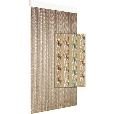 Závěs do dveří MILAN 90x210 cm hnědý/zelený – Sleviste.cz