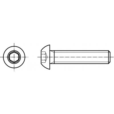 Iso Inbus Fastener Šrouby s půlkulatou hlavou – PROFISTYL ISO 7380 INBUS (IMBUS) šroub ...