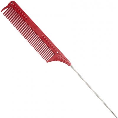 profesionální tupírovací hřeben JRL Pin tail comb červený J102 – Zboží Dáma