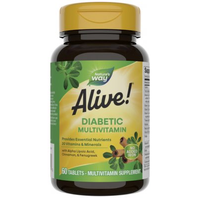 Natures Way Alive! Diabetic Multivitamin 60 tablet – Hledejceny.cz