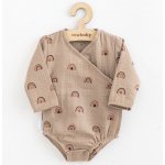 Kojenecké mušelínové body s bočním zavazováním New Baby Rainbow – Zboží Dáma