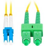 Lanberg FO-LUSA-SD11-0010-YE optický patch, SM LC/UPC-SC/APC duplex 1m LSZH G657A1 průměr 3mm, 1m, žlutý – Zboží Živě