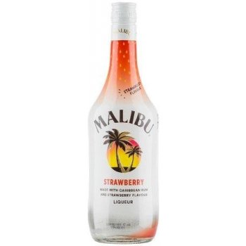 Malibu Strawberry 21% 0,7 l (holá láhev)
